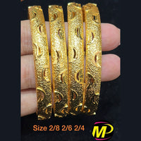 FS Collection Gold Plated Bangles Set