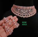 FS Collection AD Stone Choker Necklace Set