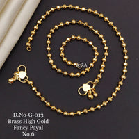 FS Collection Gold Plated Fancy Payal