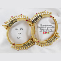 FS Collection Gold Plated Bangles Set