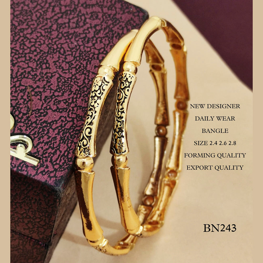 FS Collection Gold Plated Bangles