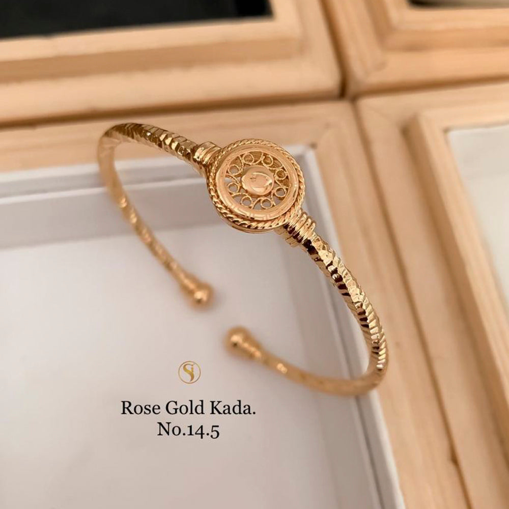 FS Collection Rose Gold Plated Kada