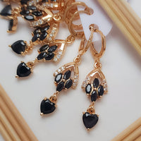 FS Collection Crystal Stone Dangler Earrings