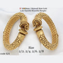 FS Collection Gold Plated Pota Stone Openable Bangles