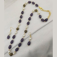 FS Collection Gold Plated Baeds Necklace Set