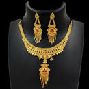 FS Collection Gold Plated Necklace Set