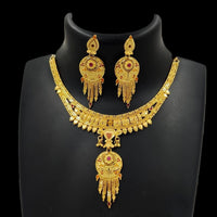 FS Collection Gold Plated Necklace Set