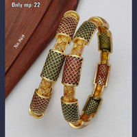 FS Collection Gold Plated Bangles