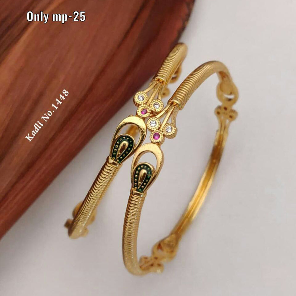 FS Collection Gold Plated Bangles