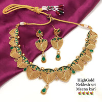 FS Collection Meenakari Necklace Set