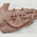 FS Collection Gold Plated AD Stone Necklace Set