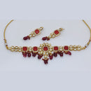 FS Collection Kundan Stone Choker Necklace Set
