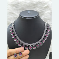 FS Collection Oxidised Necklace Set