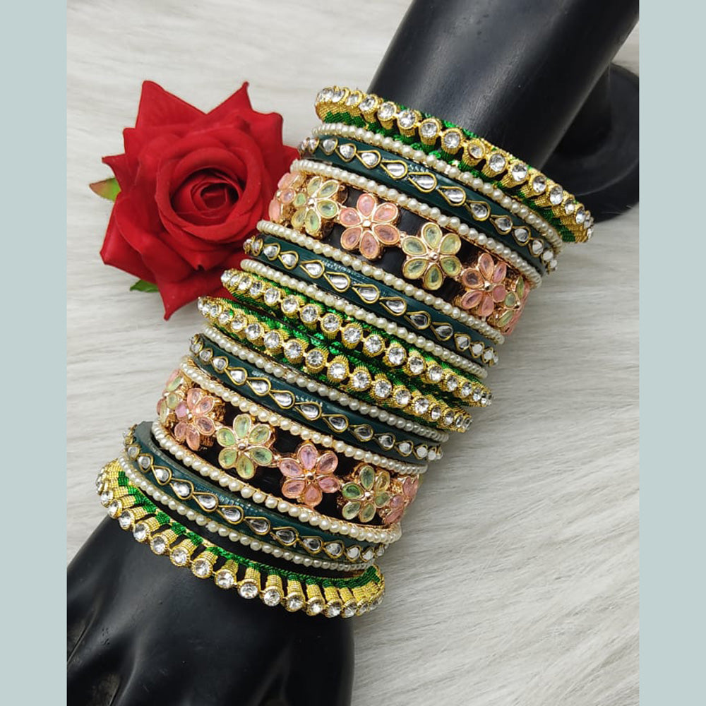 FS Collection Gold Plated Bangles Set