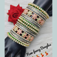 FS Collection Gold Plated Bangles Set