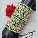 FS Collection Gold Plated Bangles Set