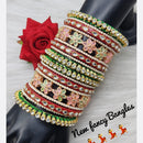 FS Collection Gold Plated Bangles Set