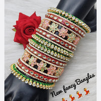 FS Collection Gold Plated Bangles Set