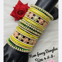 FS Collection Gold Plated Bangles Set