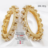 FS Collection Gold Plated Bangles Set