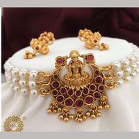 FS Collection Pearls Temple Necklace Set