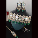 FS Collection Kundan & Beads Choker Necklace Set