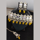FS Collection Kundan & Beads Choker Necklace Set