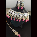FS Collection Kundan & Beads Choker Necklace Set