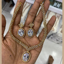 FS Collection AD Stone Necklace Set