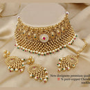 FS Collection Copper Choker Necklace Set
