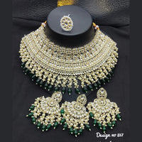 FS Collection Kundan & Beads Necklace Set
