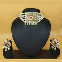 FS Collection Pearls Choker Necklace Set