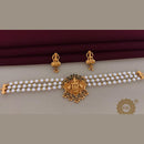 FS Collection Pearls Temple Choker Necklace Set