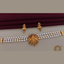 FS Collection Pearls Temple Choker Necklace Set