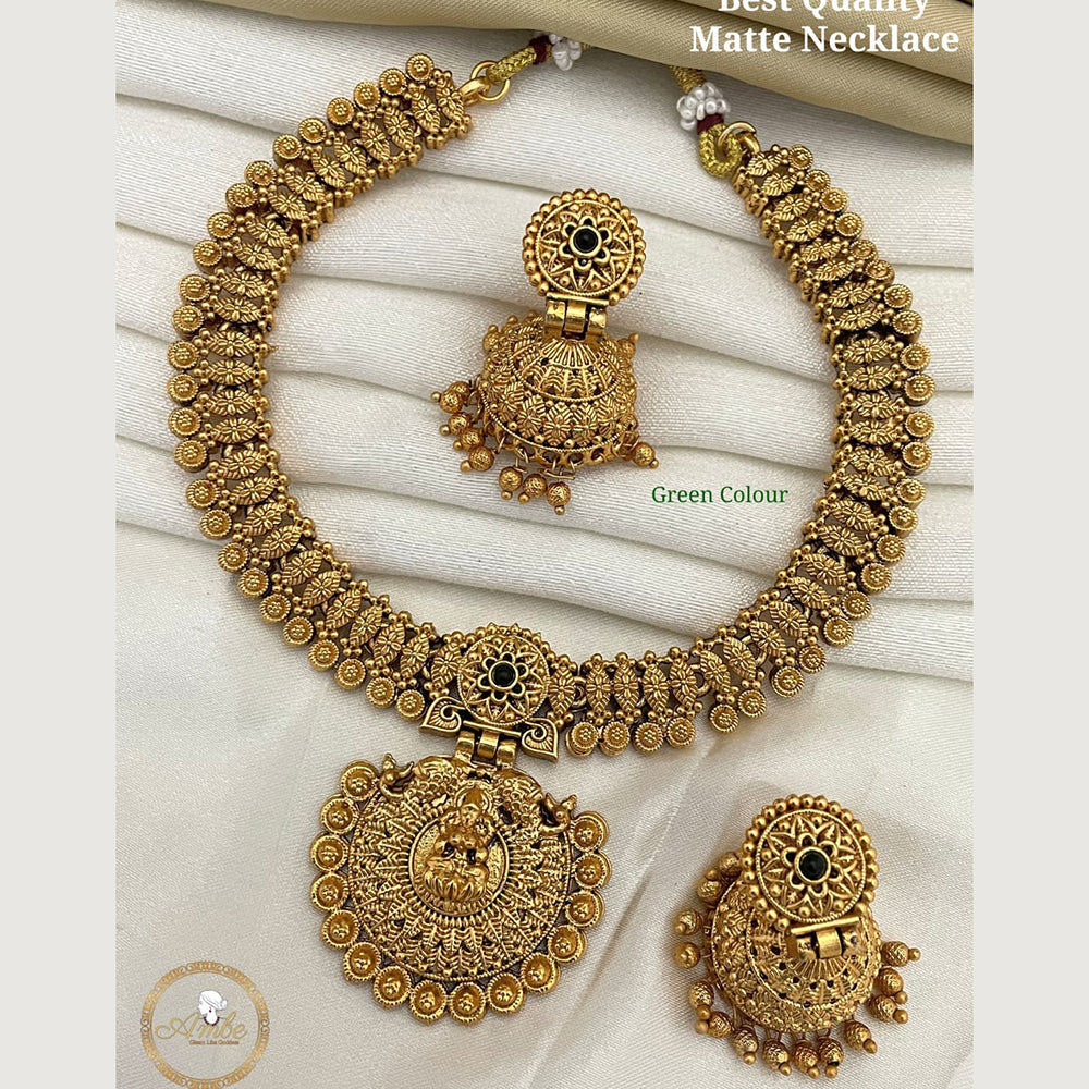 FS Collection Matte Finish Temple Necklace Set
