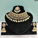 FS Collection Kundan & Beads Choker Necklace Set