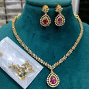 FS Collection  AD Stone Necklace Set