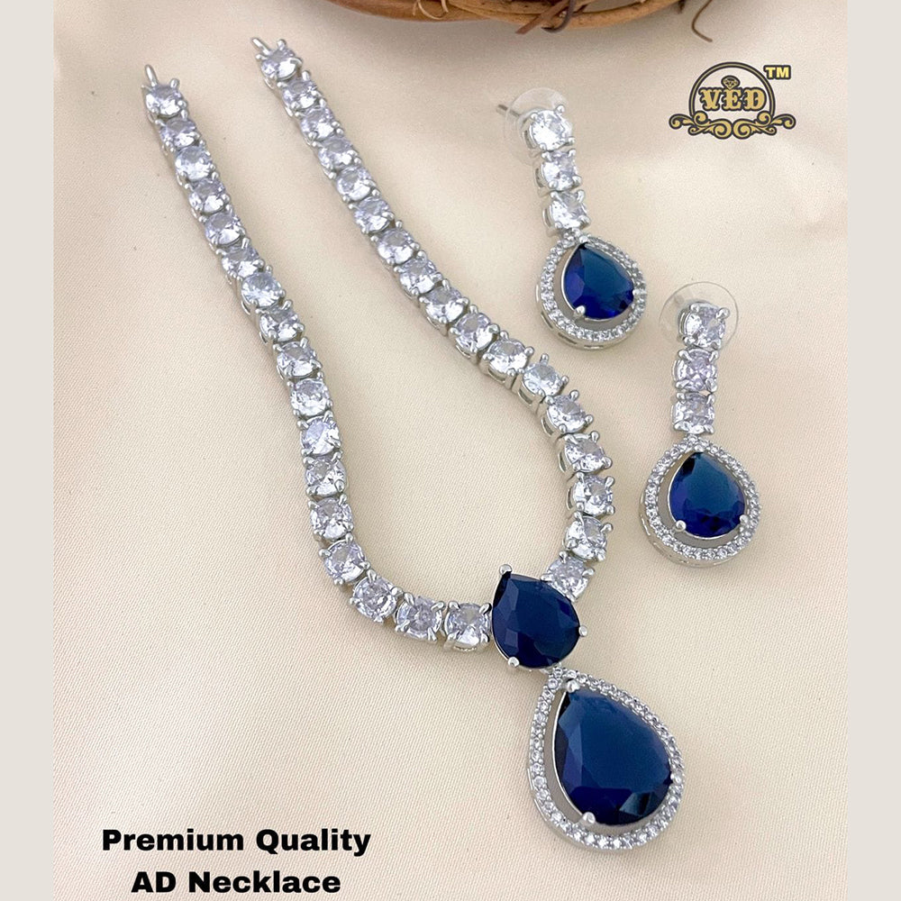 FS Collection AD Stone Necklace Set