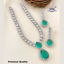 FS Collection AD Stone Necklace Set