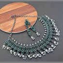 FS Collection Oxidised Plated Necklace Set