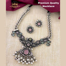 FS Collection Oxidised Plated Necklace Set