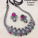 FS Collection Oxidised Plated Necklace Set
