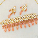 FS Collection Kundan Stone Choker Necklace Set