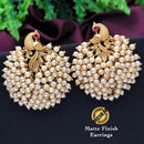 FS Collection Gold Plated Stud Earrings