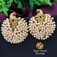 FS Collection Gold Plated Stud Earrings