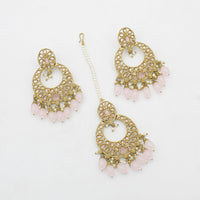 FS Collection Earrings & Maangtikka Set