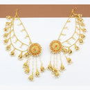 FS Collection Gold Plated Kanchain Earrings