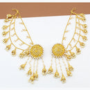 FS Collection Gold Plated Kanchain Earrings