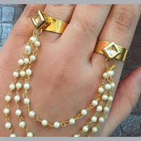 FS Collection Gold Plated Double Ring