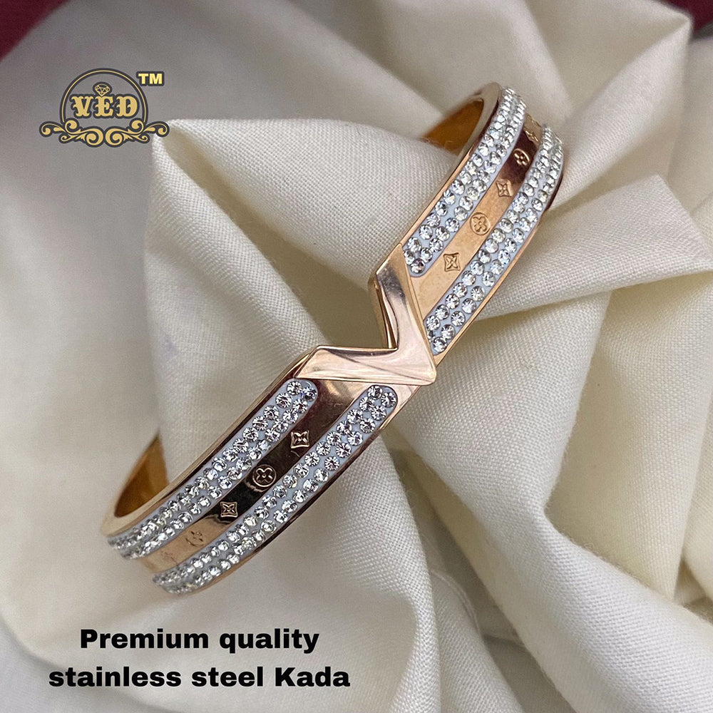 FS Collection Rose Gold Plated Kada